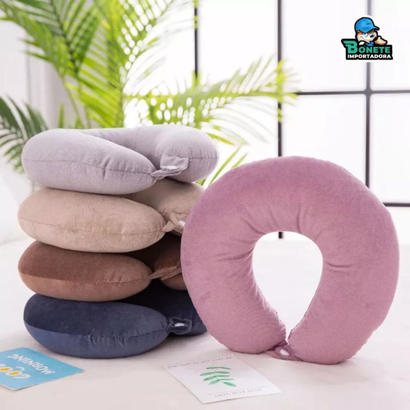 Almofada de Pescoço para Viagem Lavável Antialérgica