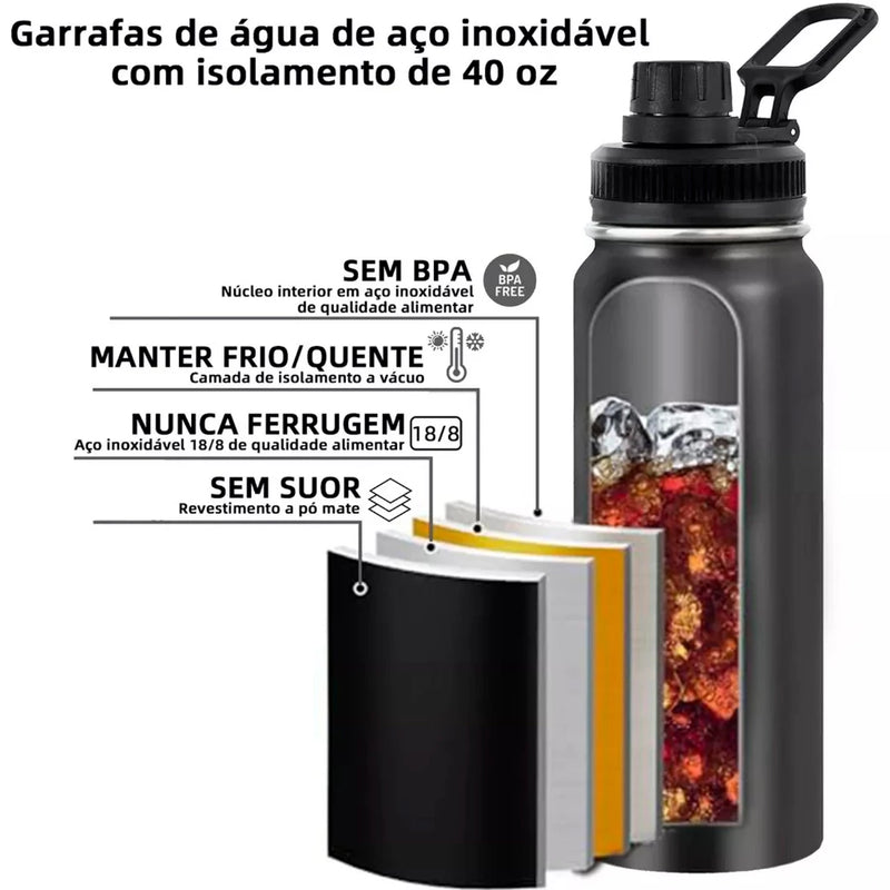 Garrafa Térmica Inox 800ml Espacial