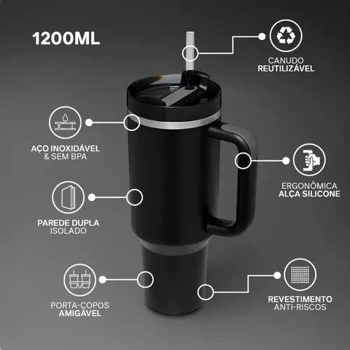Copo Garrafa Térmica Inox 1200ml