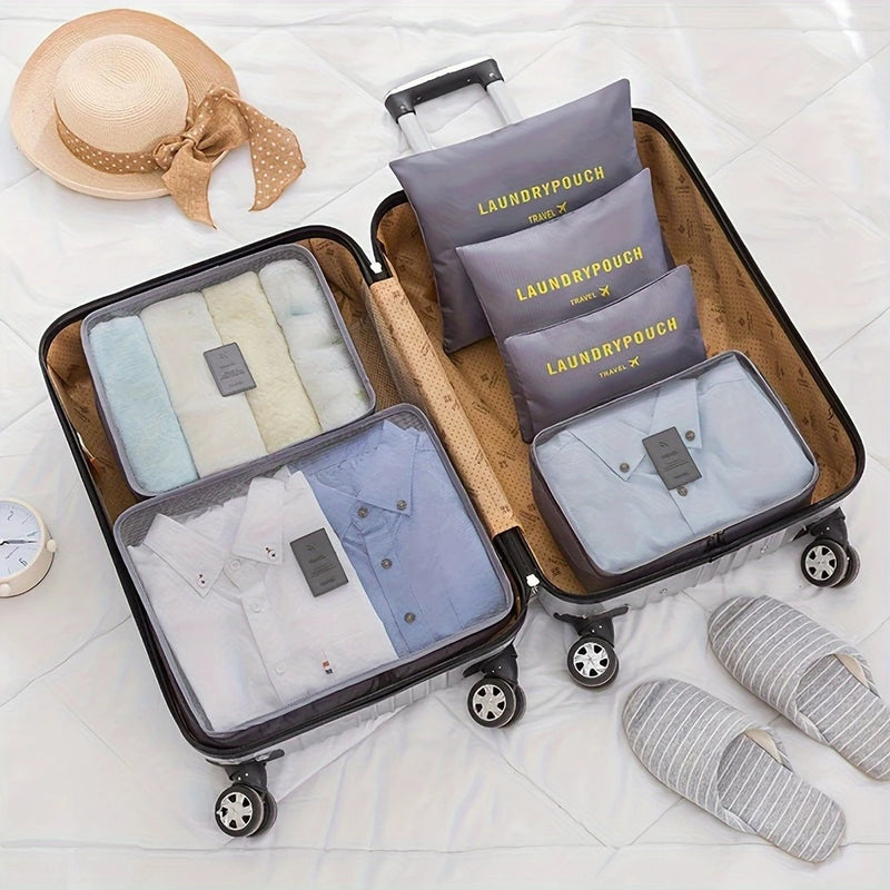 Kit Organizador de Mala para Viagem com 6 Bolsas
