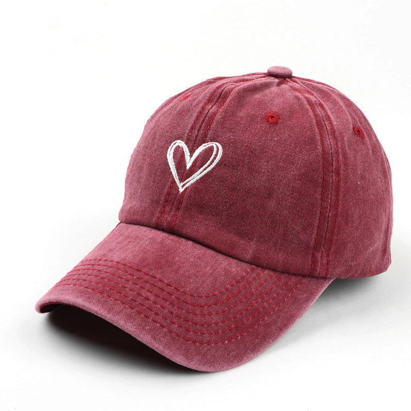 Boné de Beisebol Bordado "Love"